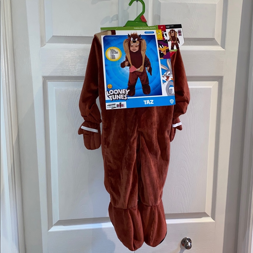 Looney Tunes Taz Toddler Halloween Costume Size 2T Tazmanian Devil